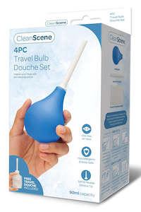 Cafe: CleanScene 4 Piece Travel Bulb Douche Set