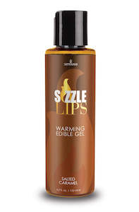 Sizzle Lips Warming Edible Gel Salted Caramel 125ml