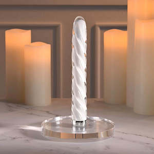 Playboy In A Twist Glass Vibrator