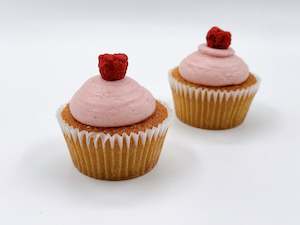 Raspberry Cupcakes  (filled with raspberry coulis)