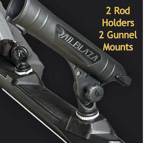 Gunnel Mount Rail Blaza Mini Port and Rail Blaza Rod Holder Bundle