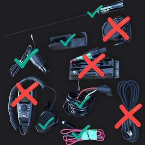 Products: Installation KIT 2 -- GME GX750 BLACK BOX VHF MARINE RADIO ST3 FishPro/Explorer Pro