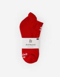 Women's Red Everyday Essential Ankle