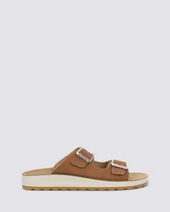 Womens Slides: 77G64 TAN