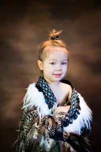 Portrait photography: Maori Korowai Cloak Studio Session Angela Scott Photography