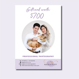 Photo Giftcard Angela Scott Photographer