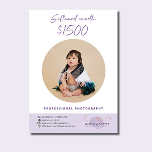 Photoshoot Giftcard Angela Scott Photographer