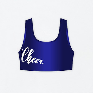 Zoe Cheer Crop Top Sapphire