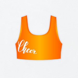 Zoe Cheer Crop Top Sunset