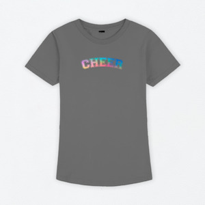 Logo Cheer T-Shirt Sky Charcoal