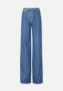 Drawstring Wide Leg Pant - Ghost