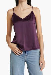 V-Neck Cami Top  - Plum