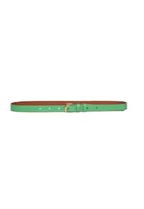 Twist Buckle Belt - Grass Green