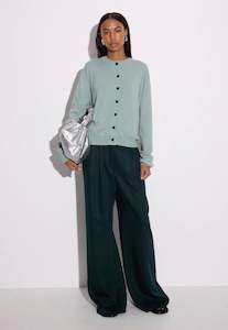 Clothing: Farrah Knit Cardi - Mint Melange