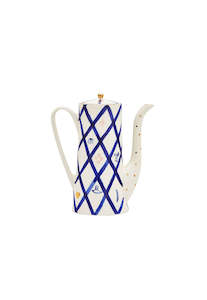 Rabbit Teapot - Blue/White