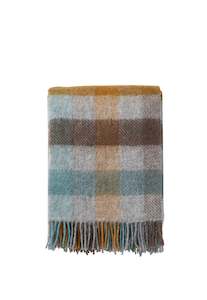 Gotland Wool Throw - Multi Turquoise