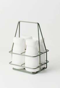 Milk Crate & Bottles Set - Sage