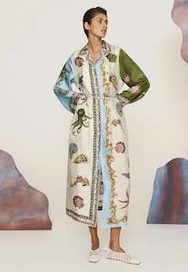 Bath House Silk Shirtdress - Multi