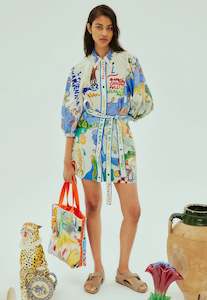 Nadia Mini Shirtdress - Multi