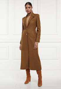 Regency Coat Full Length - Dark Camel