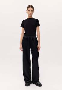 Irving Trouser - Black Satin