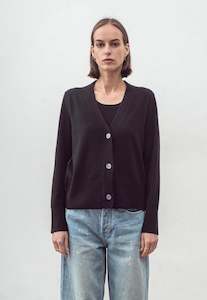 N.09 Cashmere Cardigan - Black