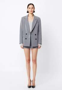 Boston Double Breasted Blazer - Grey