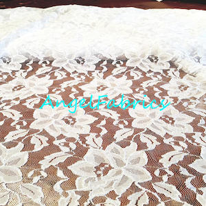 White Rose Stretch Lace