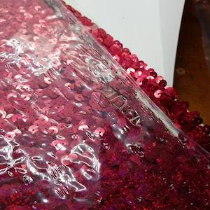 Red Holographic Stretch Sequin Braid – 20mm