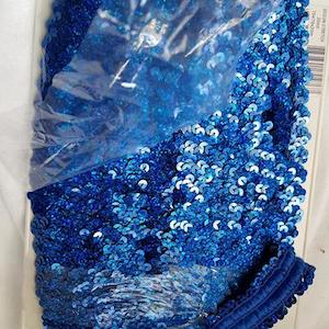 Royal Holographic Stretch Sequin Braid 30mm