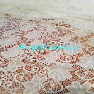 White Flower2 stretch Lace