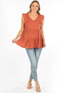 Maternity & Nursing Summer Top in Orange