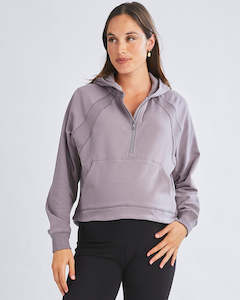 Josie Maternity Tracksuit Top  In Grey