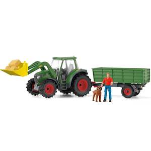 Schleich Tractor with Trailer - Damaged Box