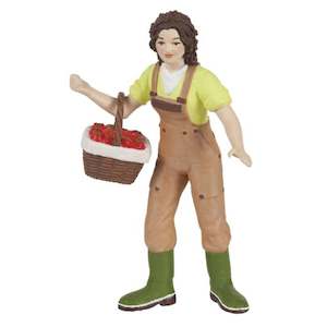 Toy: Papo Woman Farmer with Basket