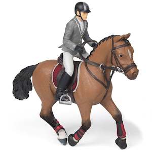 Toy: Papo Competition Horse with Rider