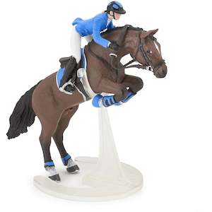 Toy: Papo Jumping Horse with Riding Girl