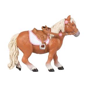 Toy: Papo Shetland Pony with Saddle