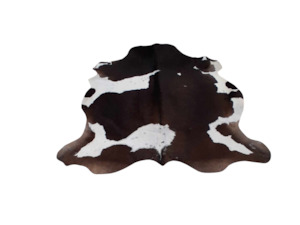 Chocolate and White Cow Hide