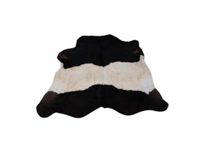 Black and White Belted Galloway Cow Hide