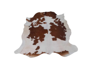 Brown and White Cow Hide