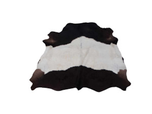 Black and White Belted Galloway Cow Hide