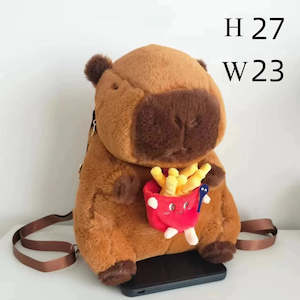 Writer: Capybara Plush backpack Crossbody Bag