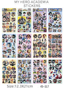 12 Sheets My Hero Academia Anime Stickers No:45-317