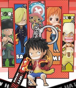 One Piece Officially Licensed Anime Figurine Character Keychain Blind Box