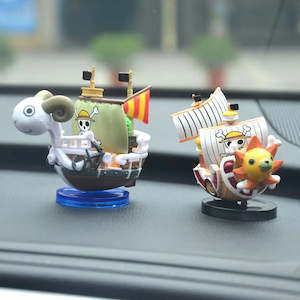 Writer: One Piece - Pirates Boat Car Decoration Figure Doll Decoration Model Pirate Ship Ornaments