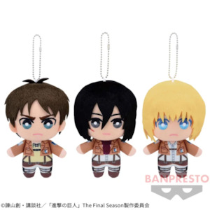 Writer: Bandai Attack on Titan Tomonui vol.1 Eren Mikasa Armin Plush