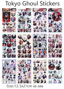 12 Sheets Tokyo Ghoul Anime Stickers No:45-296