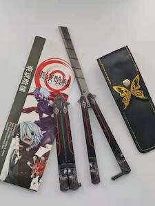 Tokyo Ghoul Anime Butterfly Knife (Blunt Blade - Non sharp).