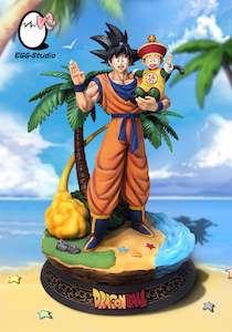 Pre-Order GK Garage Kit Resin Figure Egg Studio – Teen Goku and kid Gohan on T…